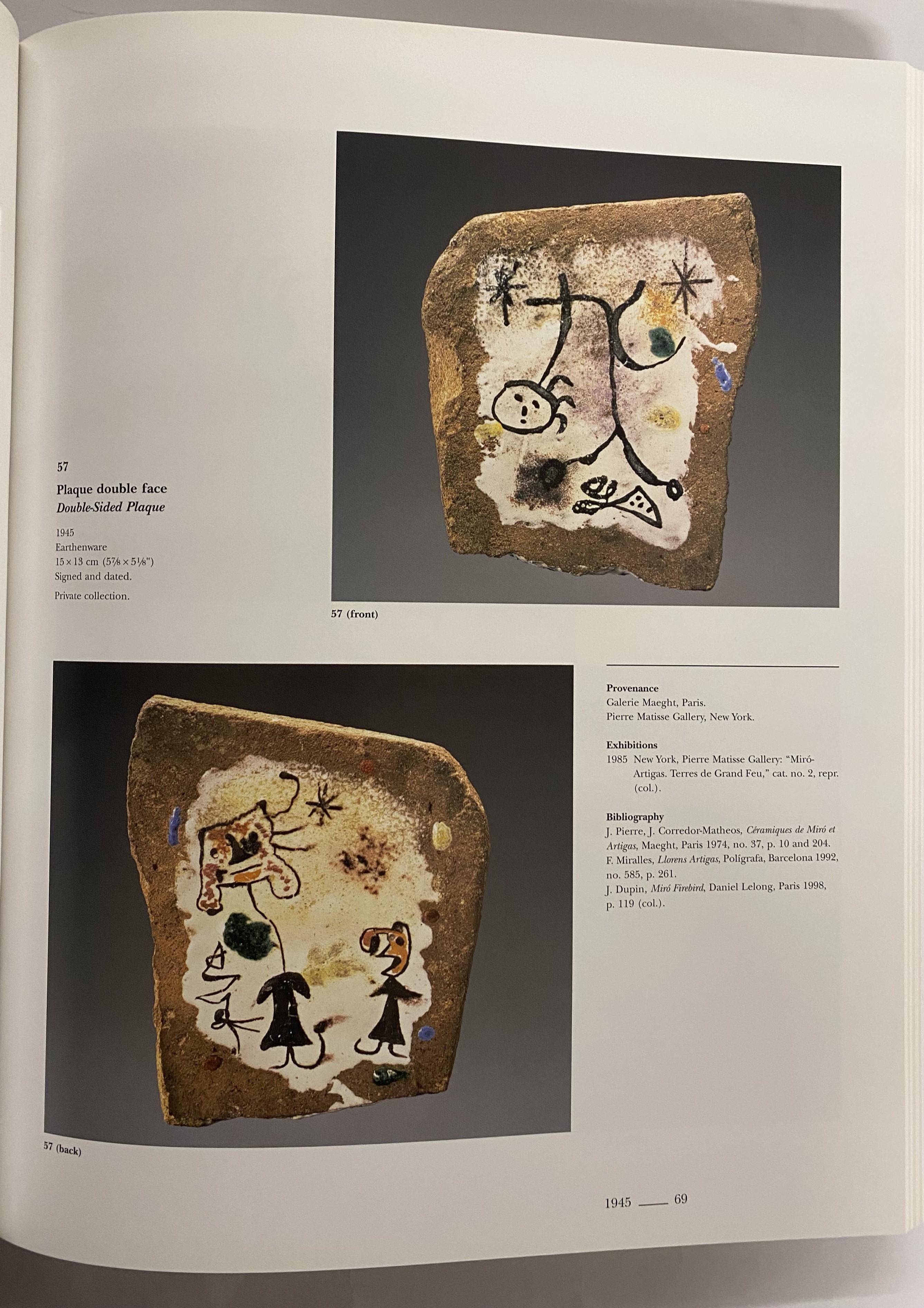 Paper Miro Artigas: Ceramics. Catalogue Raisonne 1941-1981 (Book) For Sale
