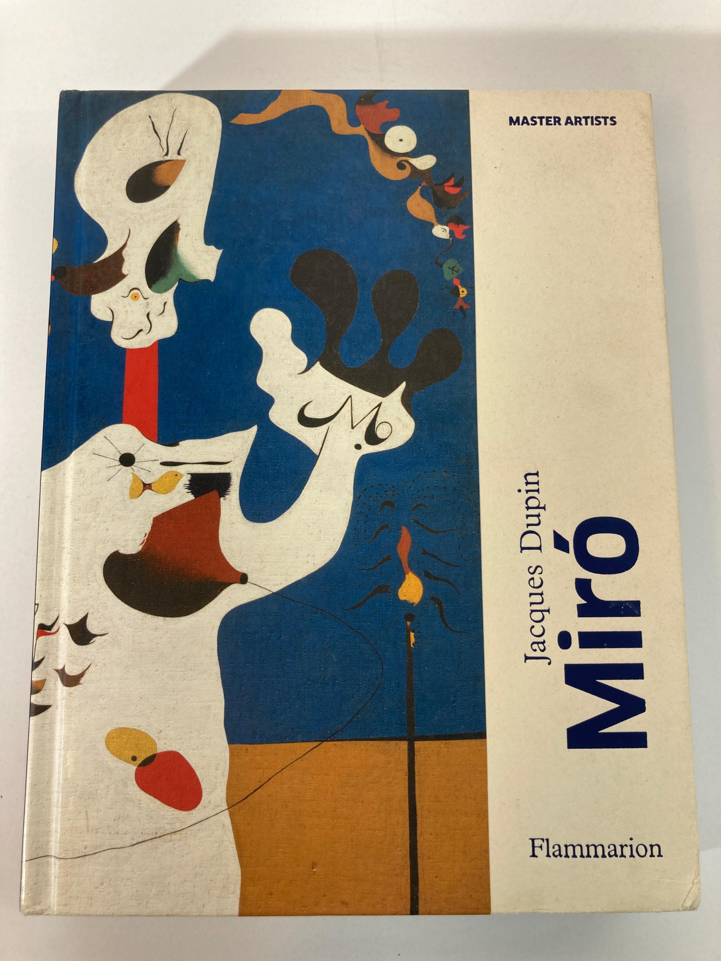 Miro by Jacques Dupin Flammarion, 2012 Hardcover.
Synopsis: Jacques Dupin, esteemed French poet and Miró’s friend and collaborator since 1956, is the ultimate authority on the artist. He has organized numerous exhibitions devoted to the artist, and