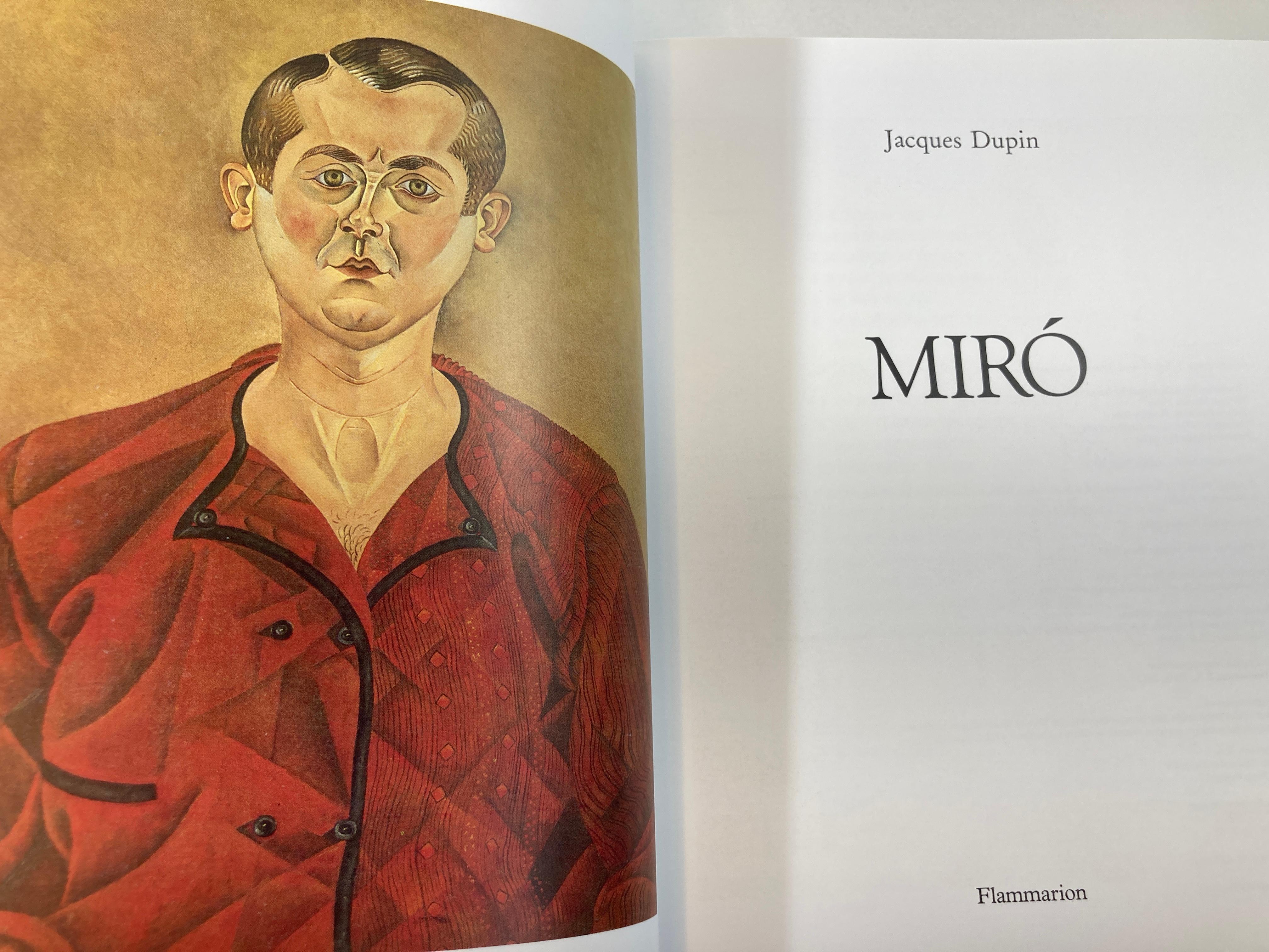 French Miro by Jacques Dupin Flammarion For Sale