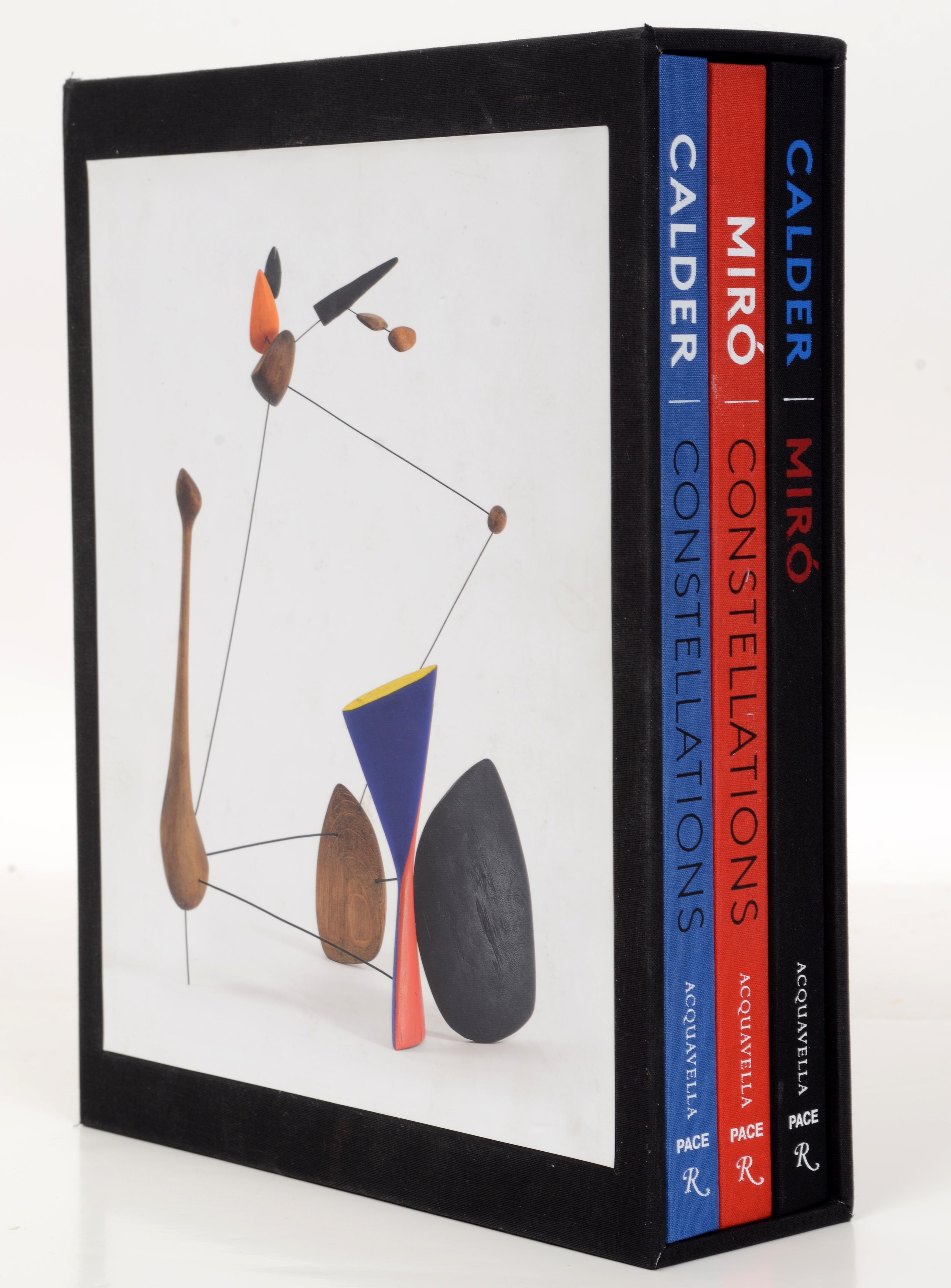 Miro & Calder's Constellations by Margit Rowell. Published by Rizzoli, 2017. Set of 3 1st Ed books in slip case. The sculptor Alexander Calder (1898-1976) and the painter Joan Miro (1893-1983) met in Paris in 1928 and became lifelong friends. This