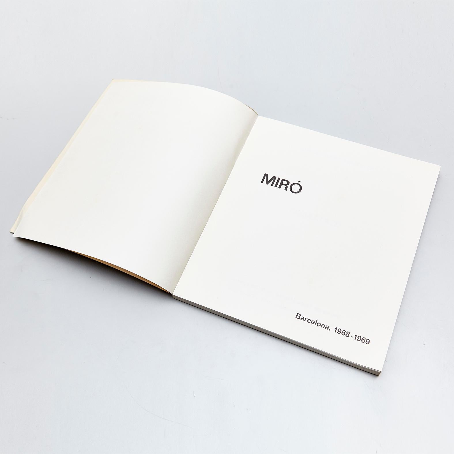 "Miró" Exhibition 19681969 Catalogue For Sale at 1stDibs miro catalogue