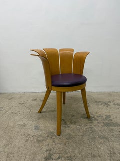 Miro Harold “King Harold” Flower Side Chair for Strauss, 1970s