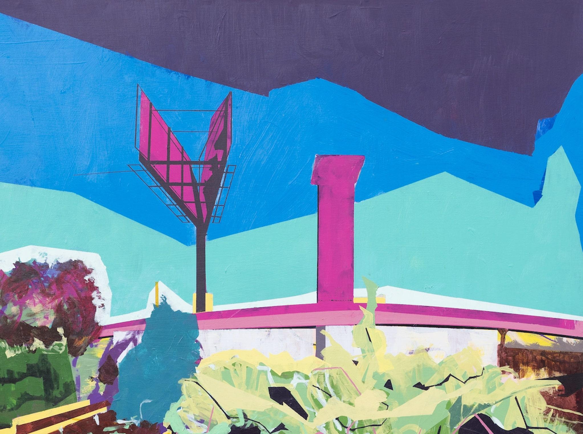 Il centro di Paradigm Gardens - Painting Contemporaneo di Miro Hoffmann
