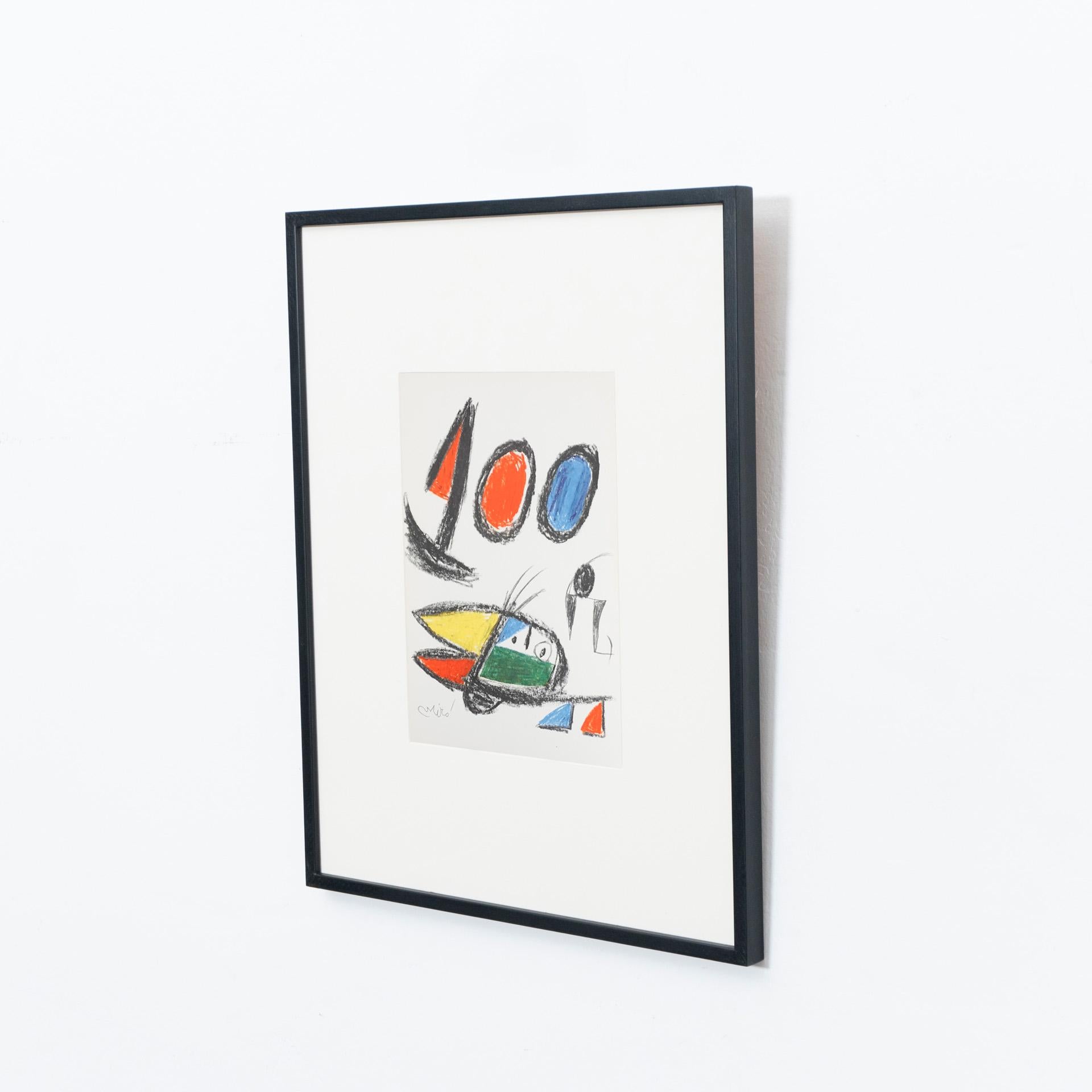 European Miró, Limited Edition Photolithography, circa 1970 For Sale