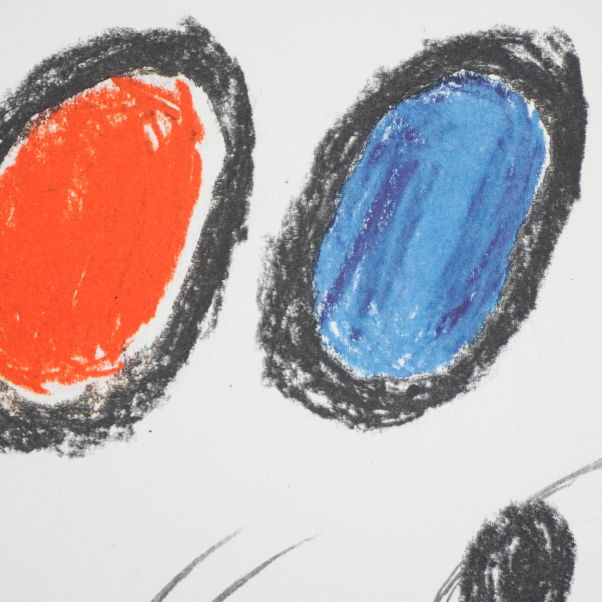 Miró, Photolithographie à tirage limité, vers 1970 en vente 2