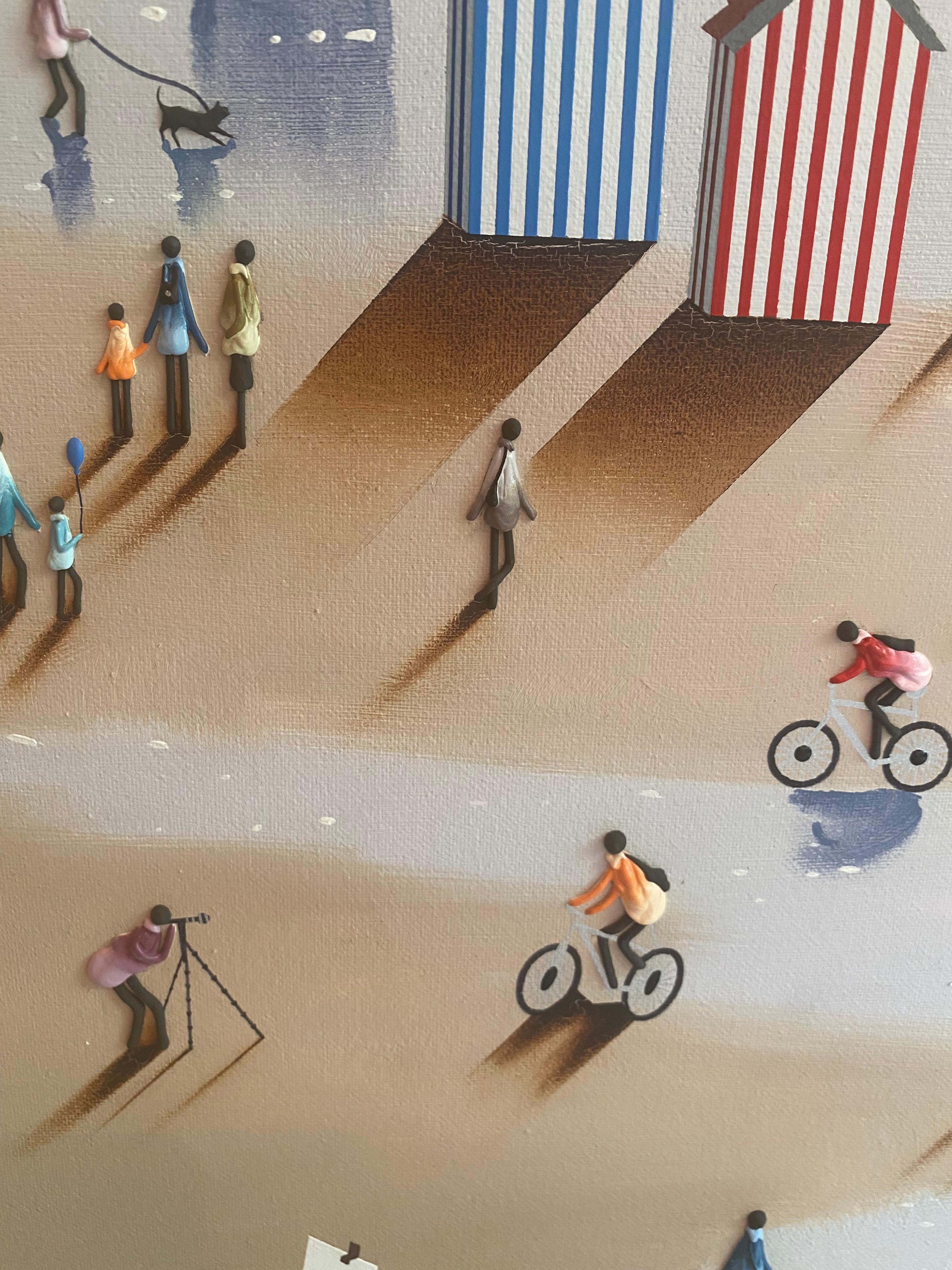 'Beach Holiday' è un pezzo divertente e vivace che risalta sulla parete. È straordinariamente anticonvenzionale e stimolerà sicuramente la conversazione. Miro utilizza tecniche contemporanee per produrre le sue opere e la dimensione 3D rende i suoi
