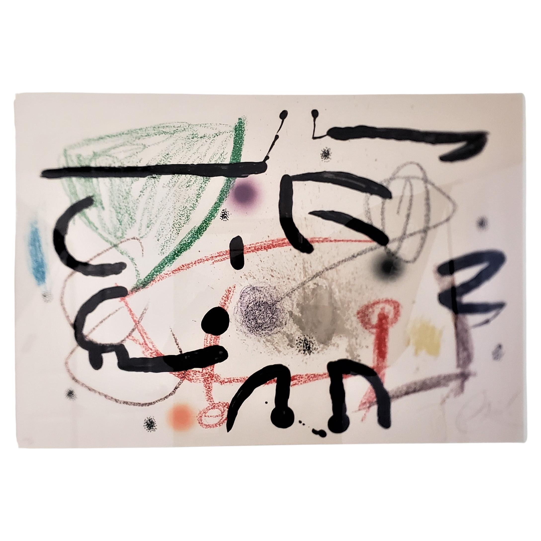 Miro Signed "Maravillas Con Variaciones Acrosticas En El Jardin De Miro" Litho For Sale