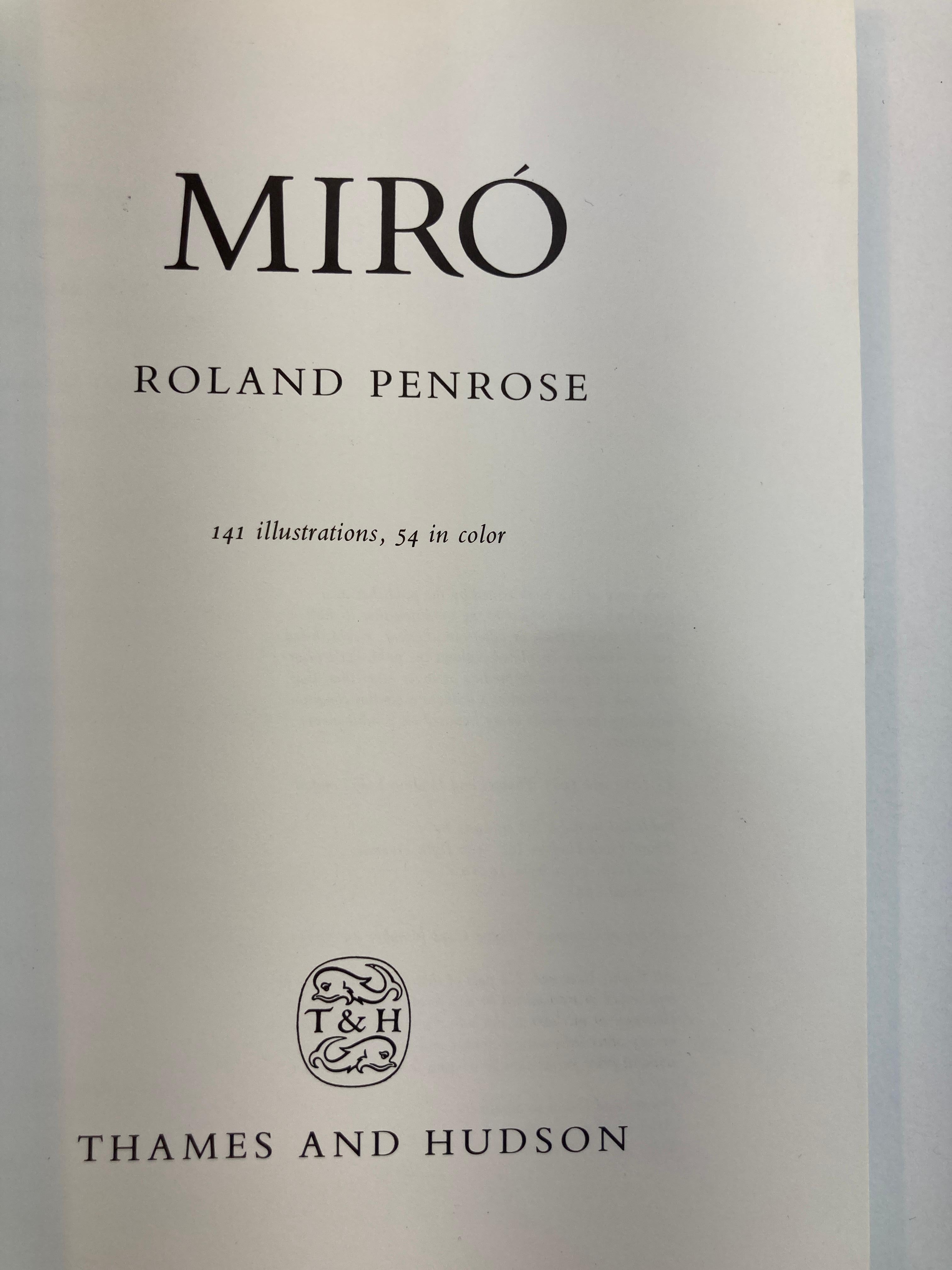 Miro World of Art Paperback 1985 by Roland Penrose 1
