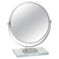 Miroir Brot Chrome and Glass 'Prestige' Vanity Mirror