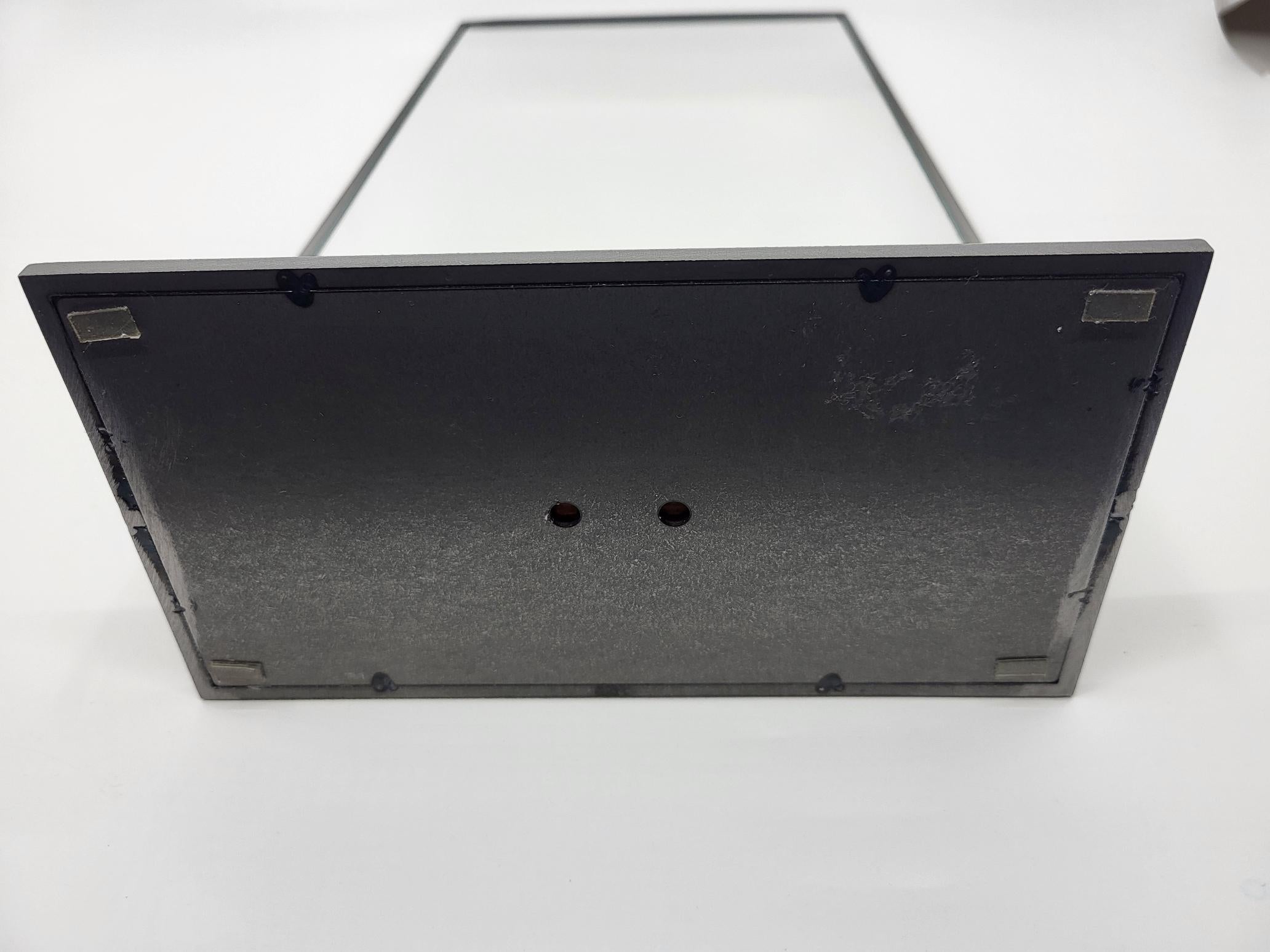 XXI secolo e contemporaneo Miroir Christian Dior in métal gris socle bois mélaminé Francais Moderne in vendita