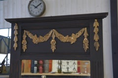 Miroir en chêne massif et verre biseauté Art déco 1930's