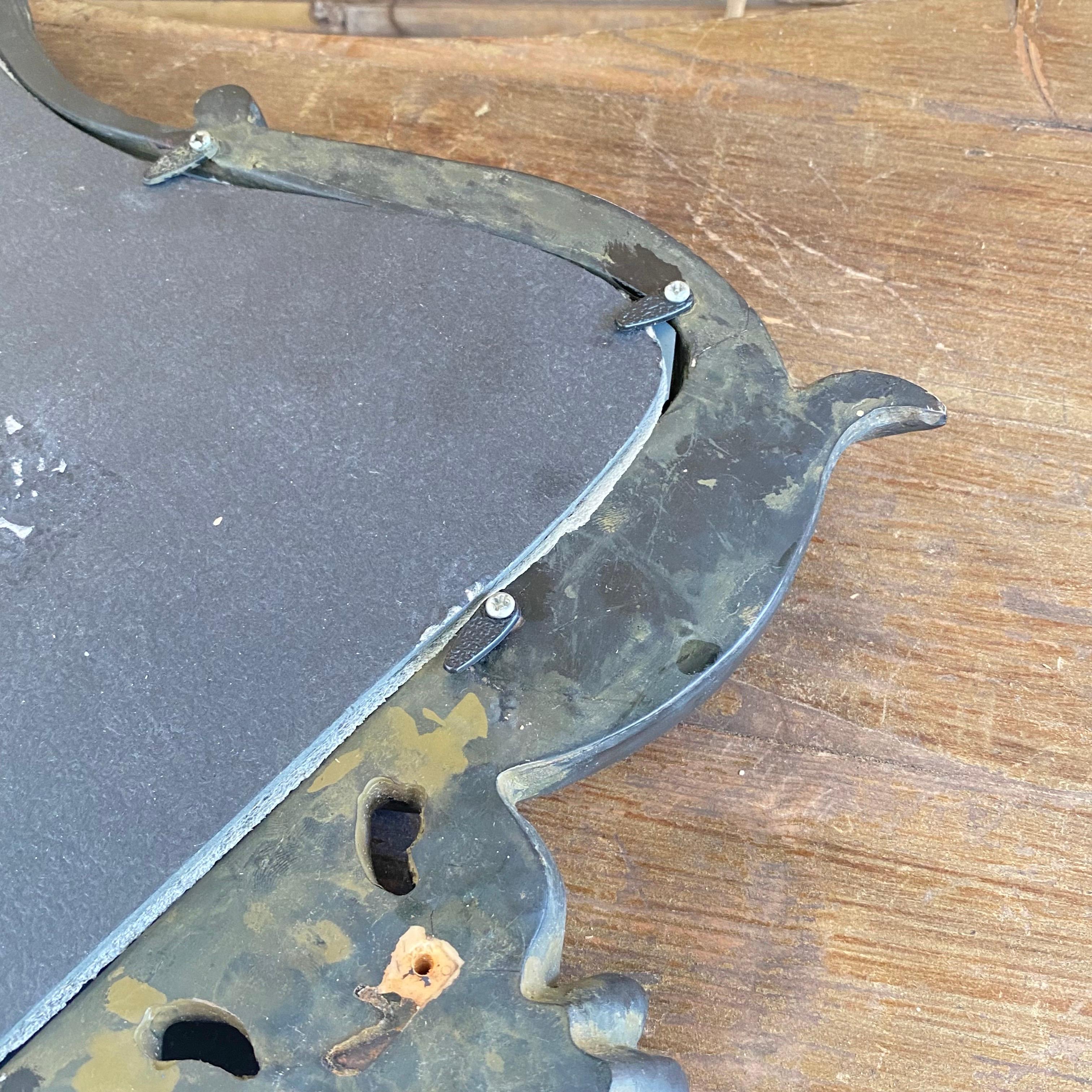 Miroir in legno, colore nero, Francia anni '80 in vendita 4