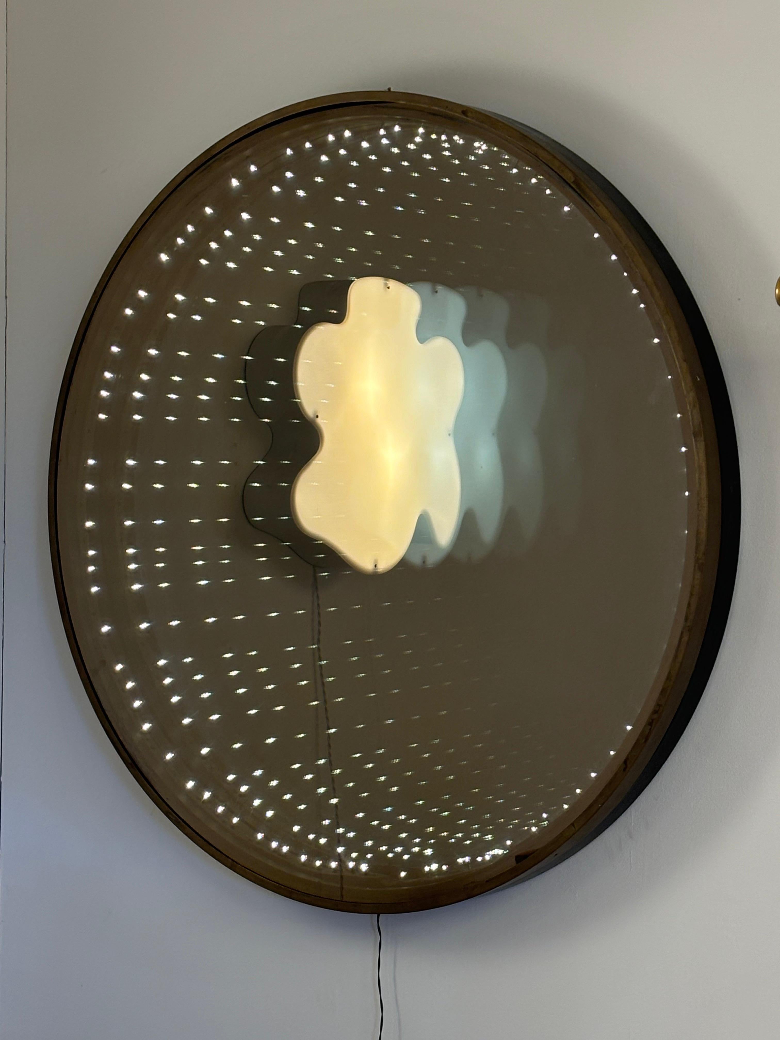 Mid-Century moderno MIroir Infini 1970 in vendita