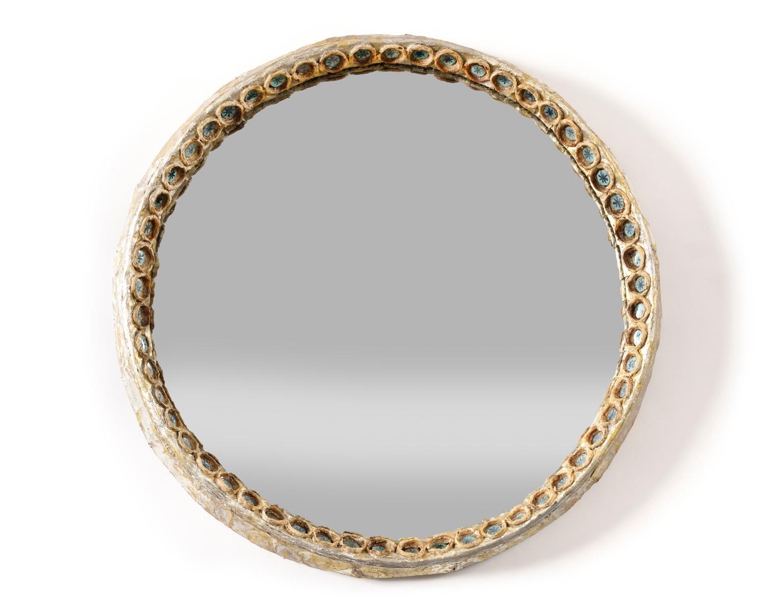 Mid-20th Century Line Vautrin's Blue Chips mirror from the '60s  For Sale
