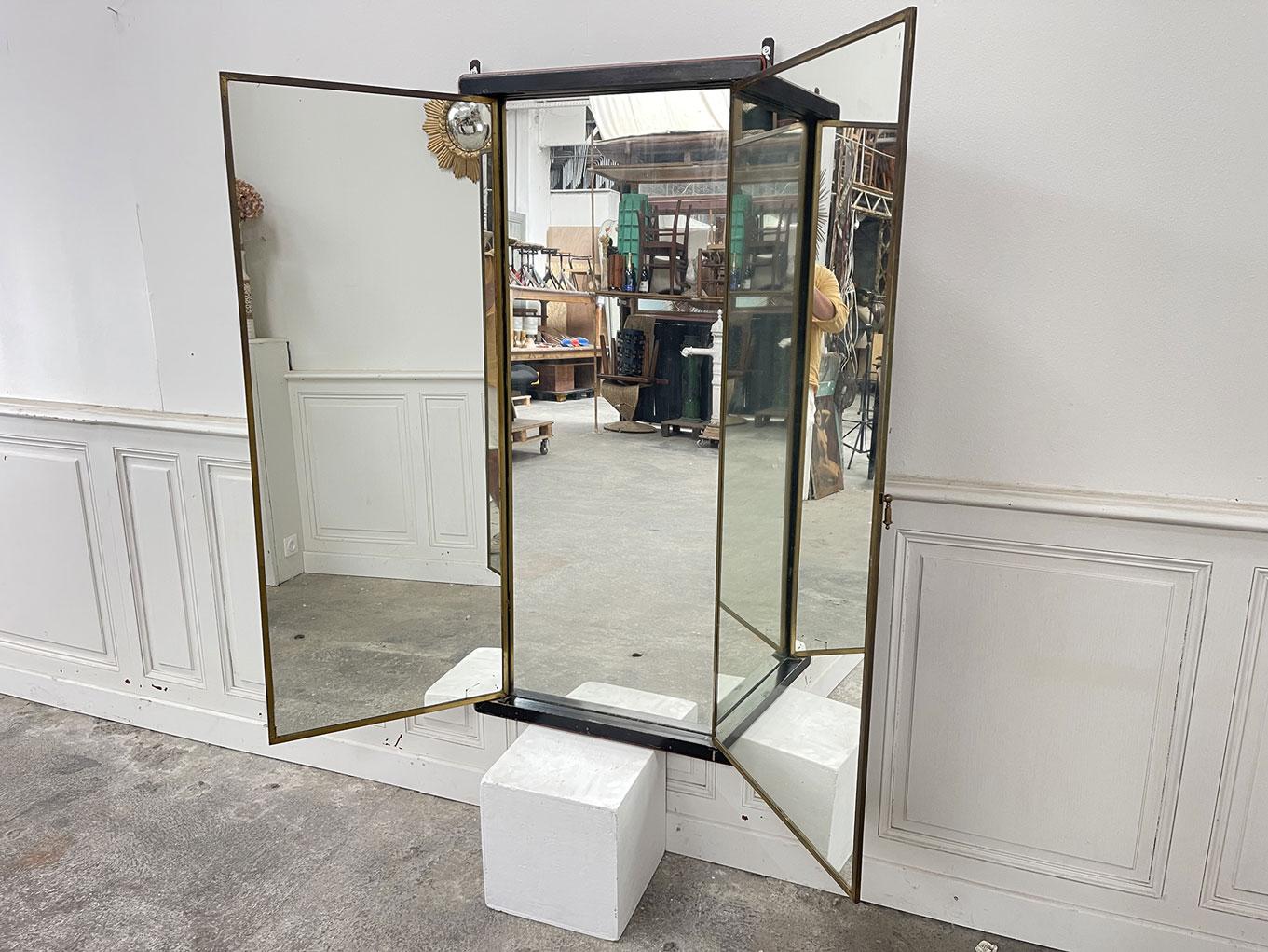Début du 20ème siècle Miroir triptyque Brot France en vente