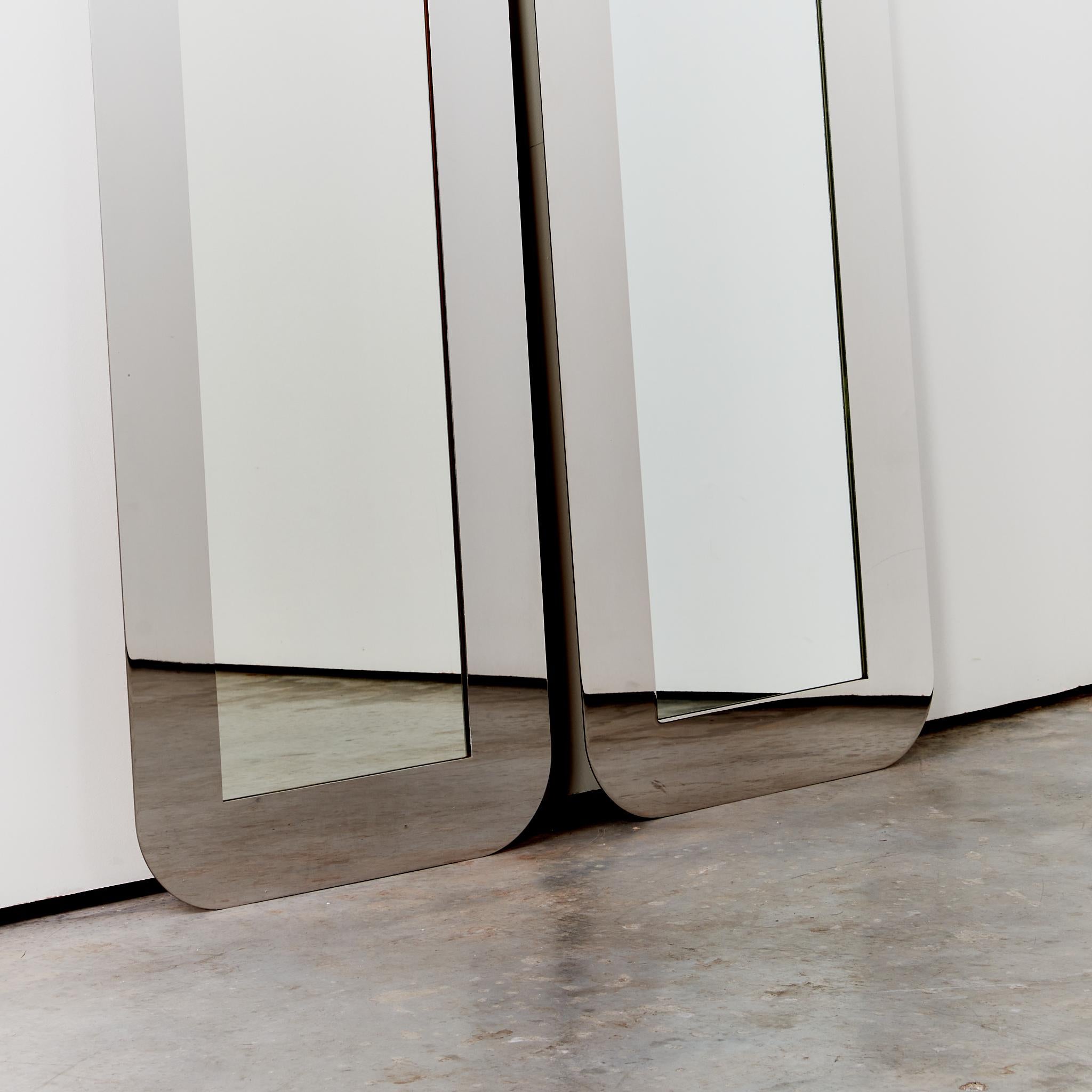Mirolunga steel frame full length mirrors by Giuliana Gramigna In Good Condition In London, GB