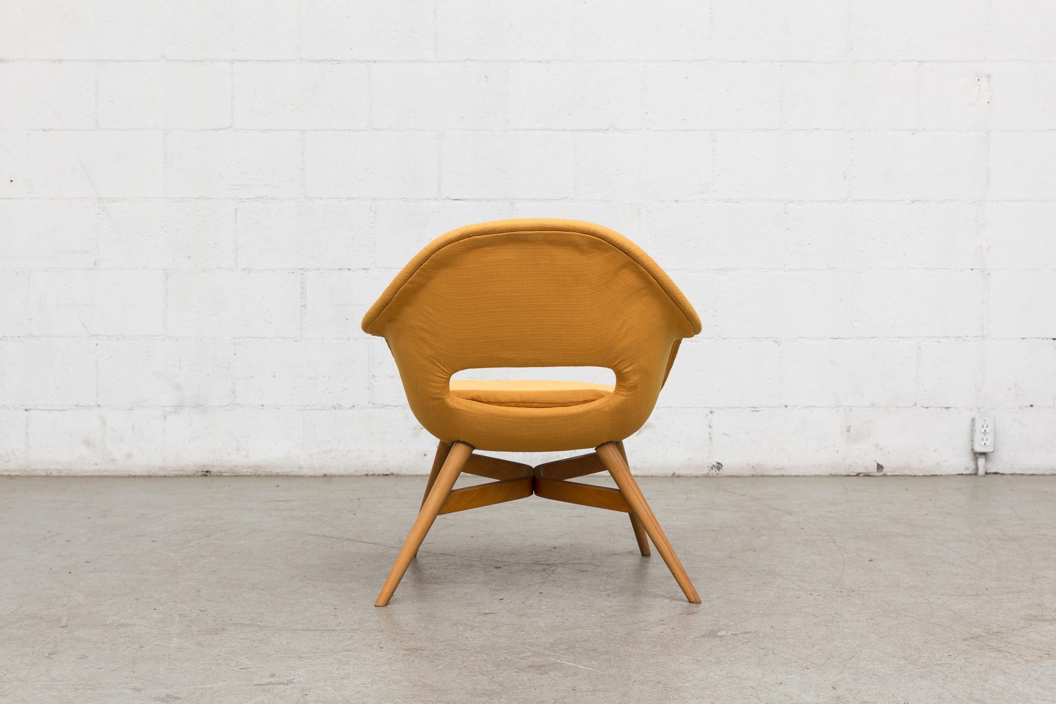 Mid-20th Century Mid-Century Modern Miroslav Navrátil Bucket Lounge Chair for Vertex