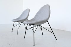 Miroslav Navratil Egg Fireside Chairs Czech Republic, 1950