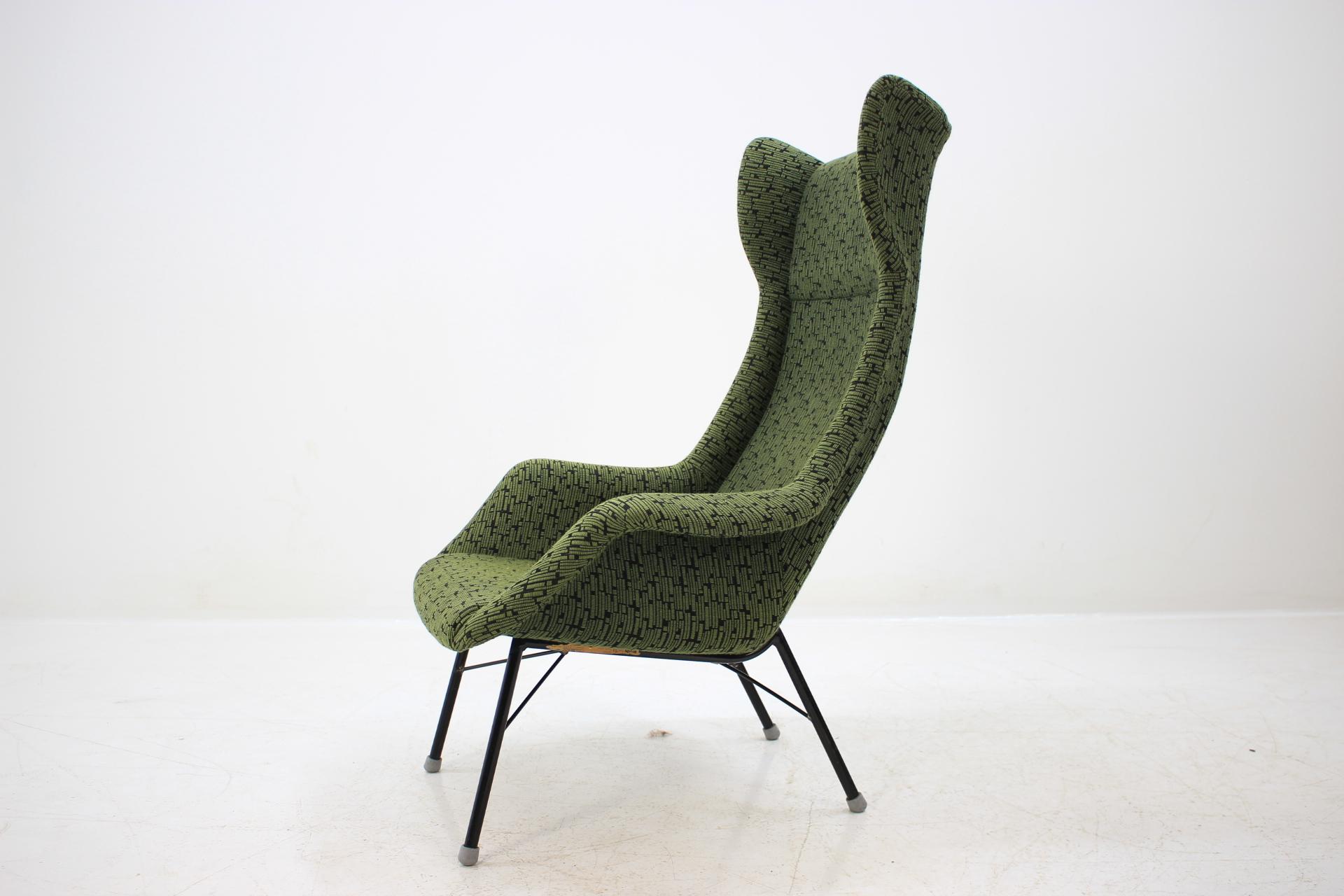 Mid-Century Modern Miroslav Navrátil Fiberglass Armchair, 1960s