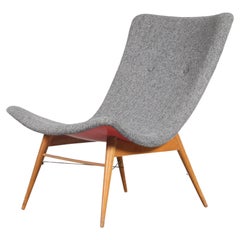 Retro Miroslav Navratil Lounge Chair for Cesky Nabytek, Czech, 1959