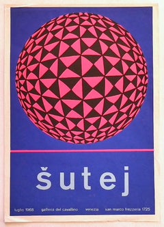 Sutej - Exhibition Poster - Original Offset Print - 1968