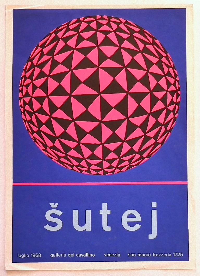 Sutej - Exhibition Poster - Original Offset Print - 1968 at 1stDibs