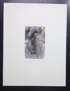 Original Vintage Print - Woman in Bikini - Unique Piece