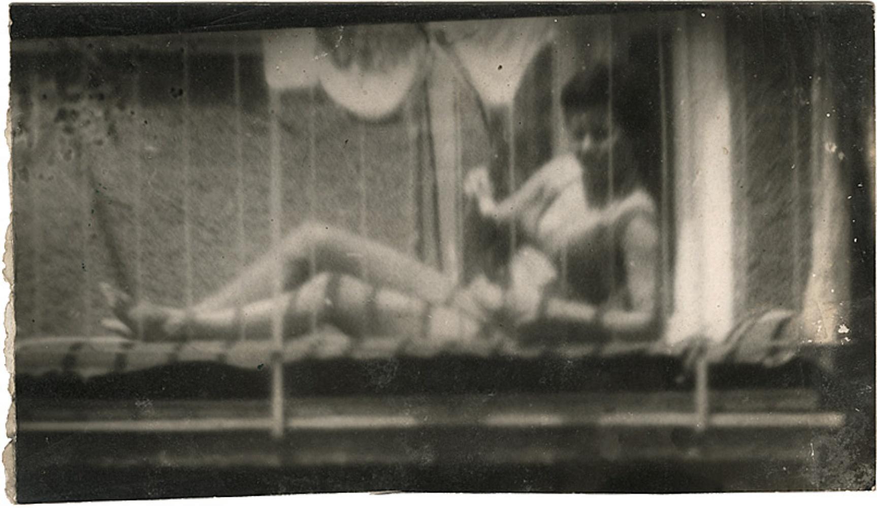 Miroslav Tichý (*1926, Czech Republic) 
Untitled, MT Inv. No 3-8-437 
Unknown, ca. 1970-1990
Silver Gelatin Print 
Sheet 11,8 x 20,4 cm (4 5/8 x 8 in.)
Unique
Print only

Tichý, practically reinventing photography from scratch, reconstitutes