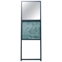 Contemporary modern mirror with marble, customisable, Belgian design by barh