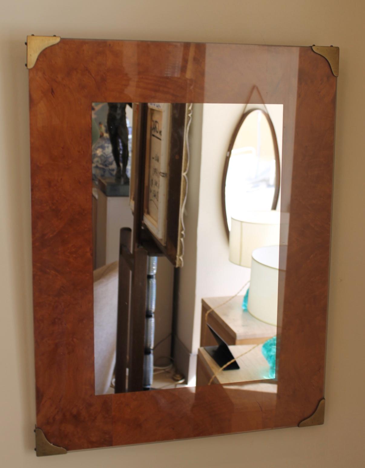 Mirror 1970, style, Willy Rizzo In Good Condition For Sale In Nice, FR