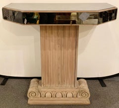 Console en miroir et chêne cérusé Lorin Jackson pour Grosfeld House