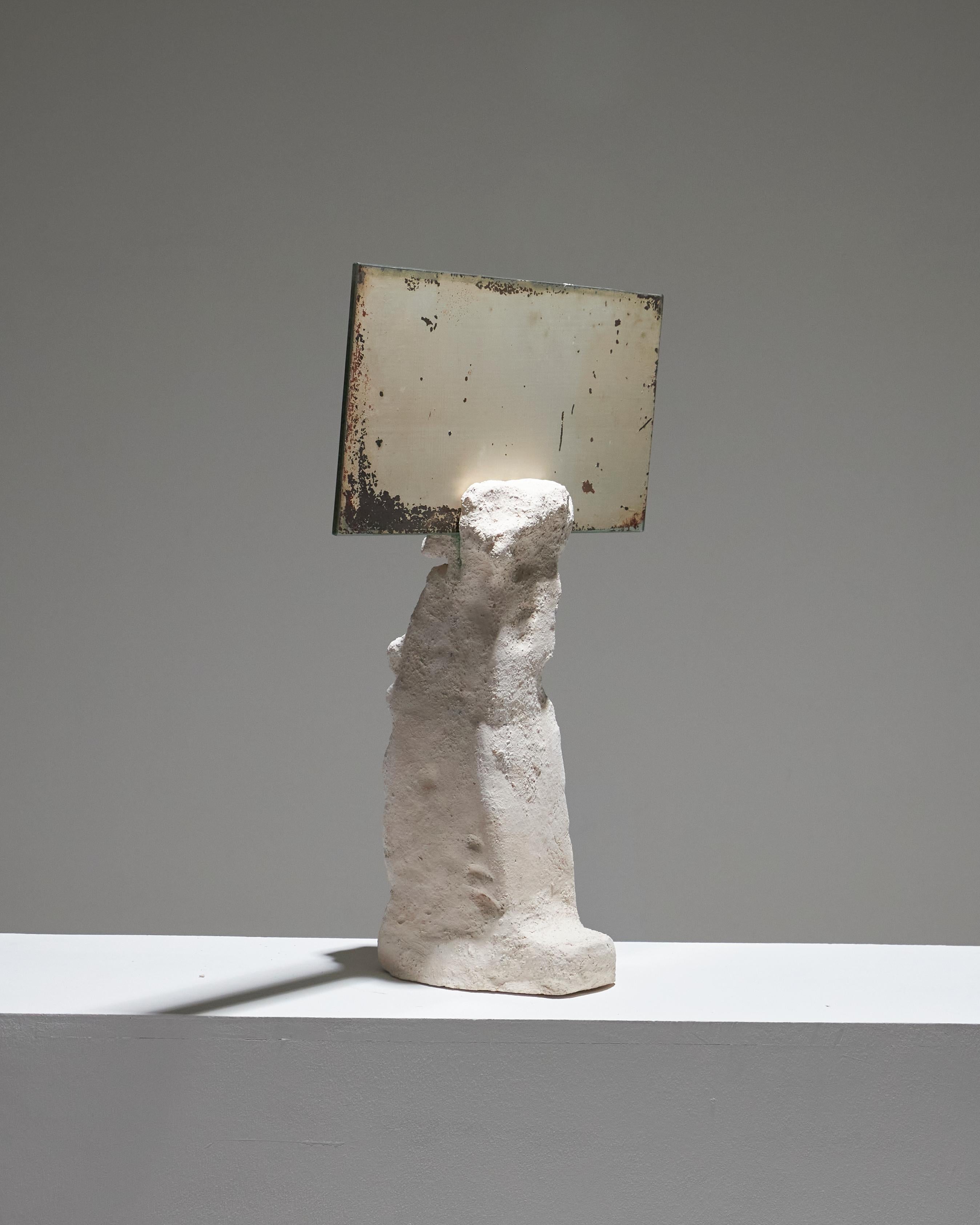 Ceramic Mirror And Clay Sculpture For Sale