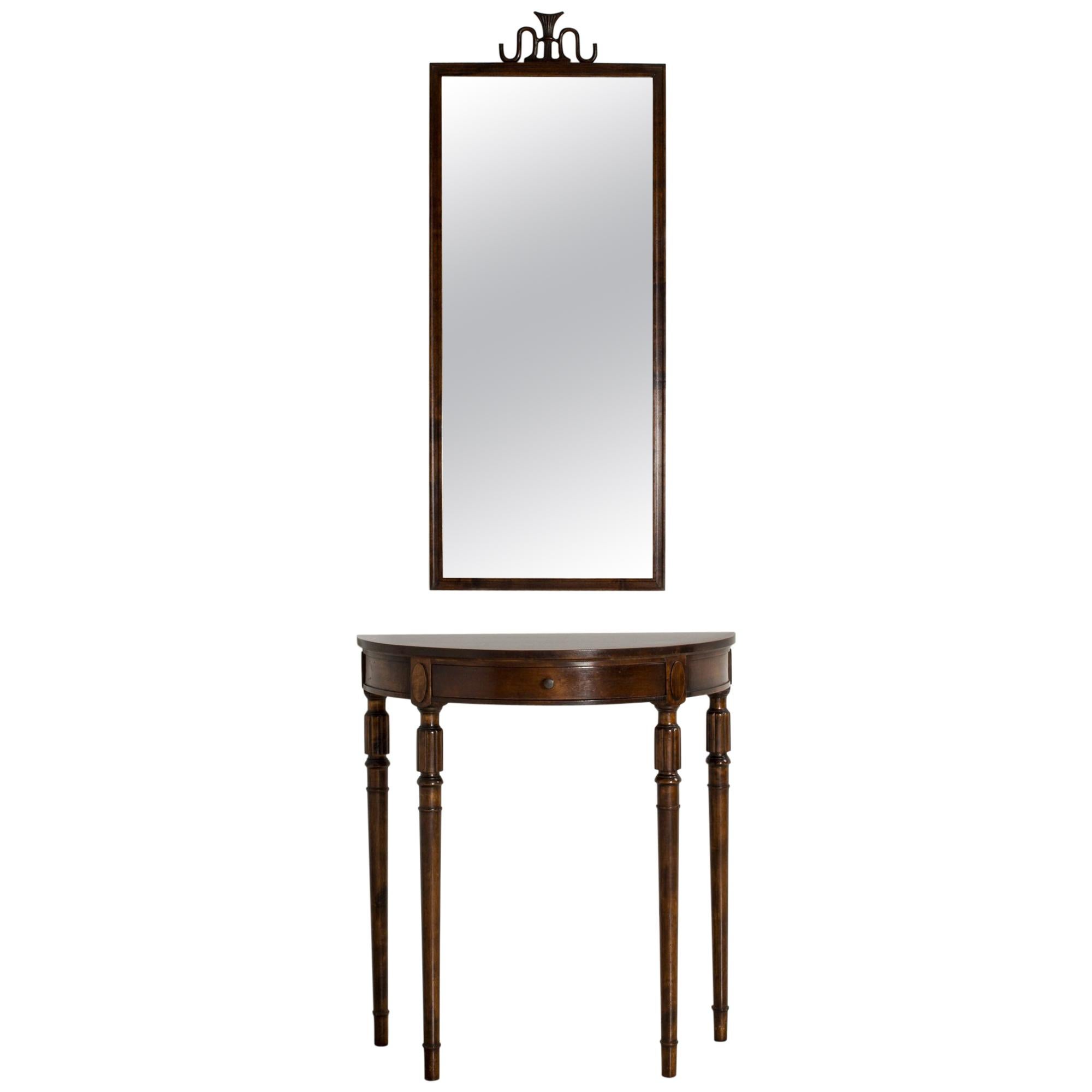 Mirror and Console Table by Axel Einar Hjorth