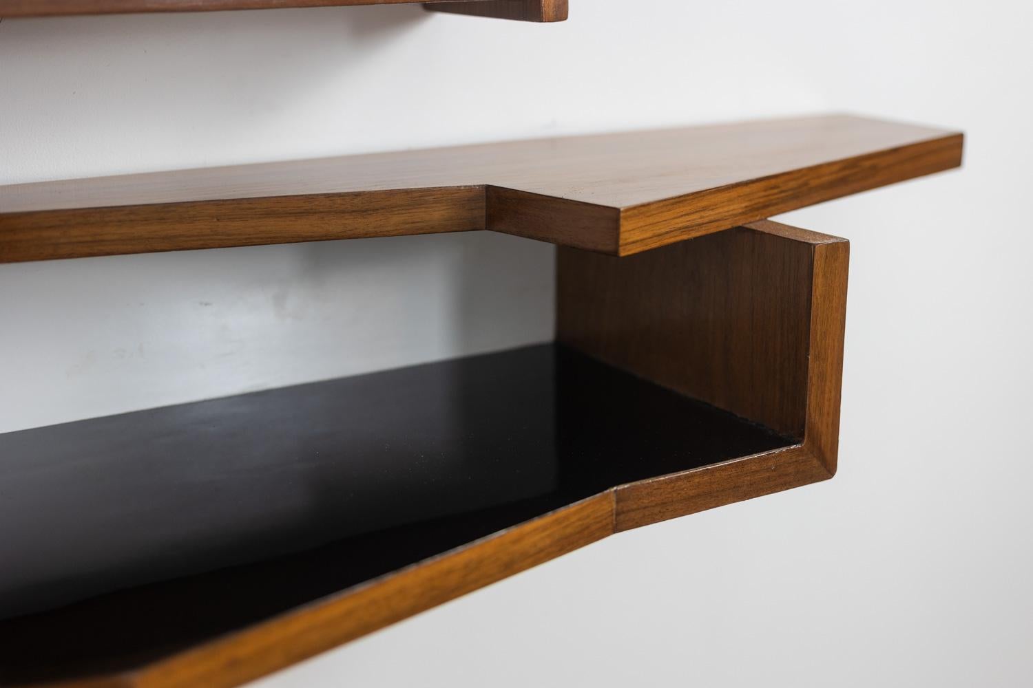 XX secolo Specchio e console in mogano. 1970s. in vendita