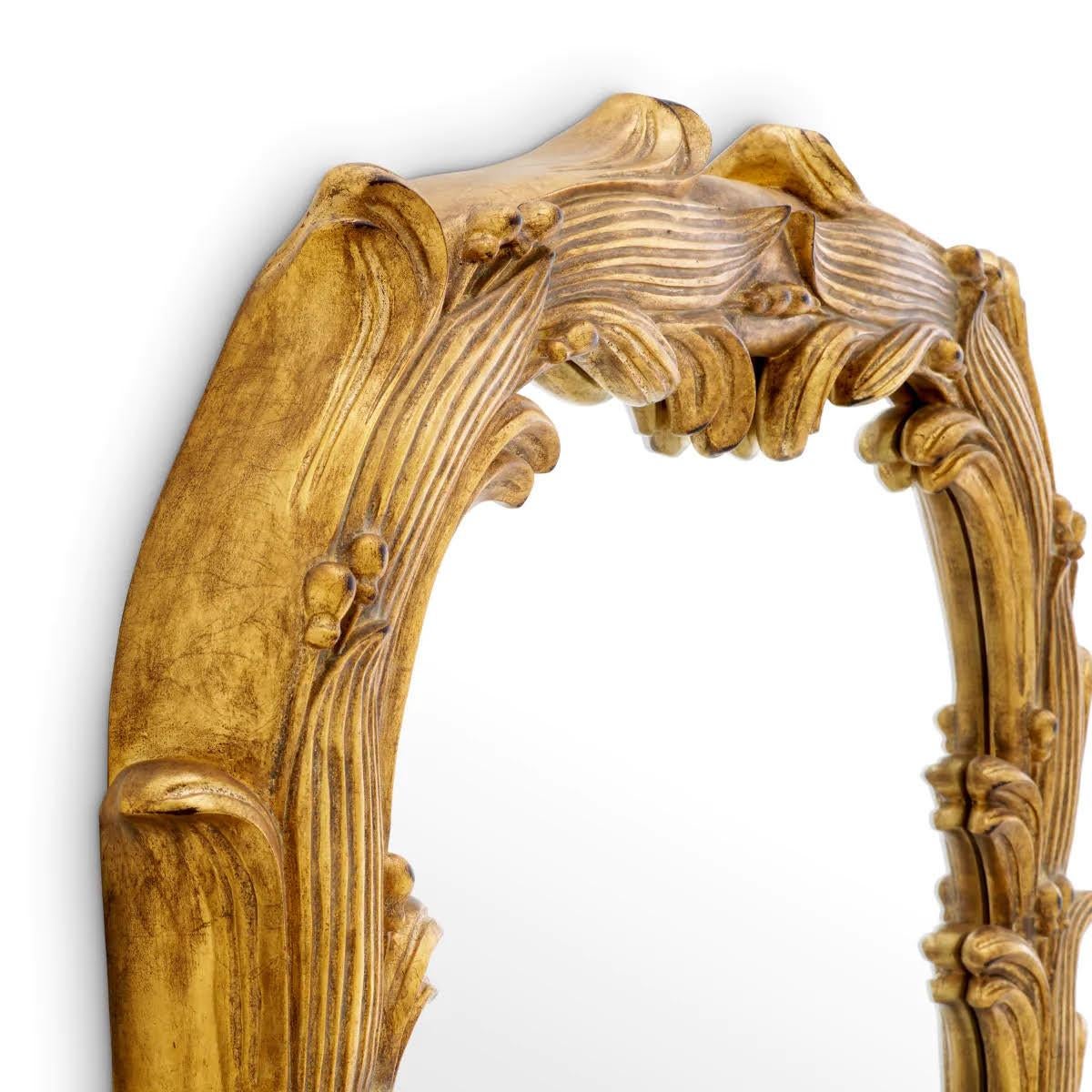 Gilt Mirror, Antique gold leaf. For Sale