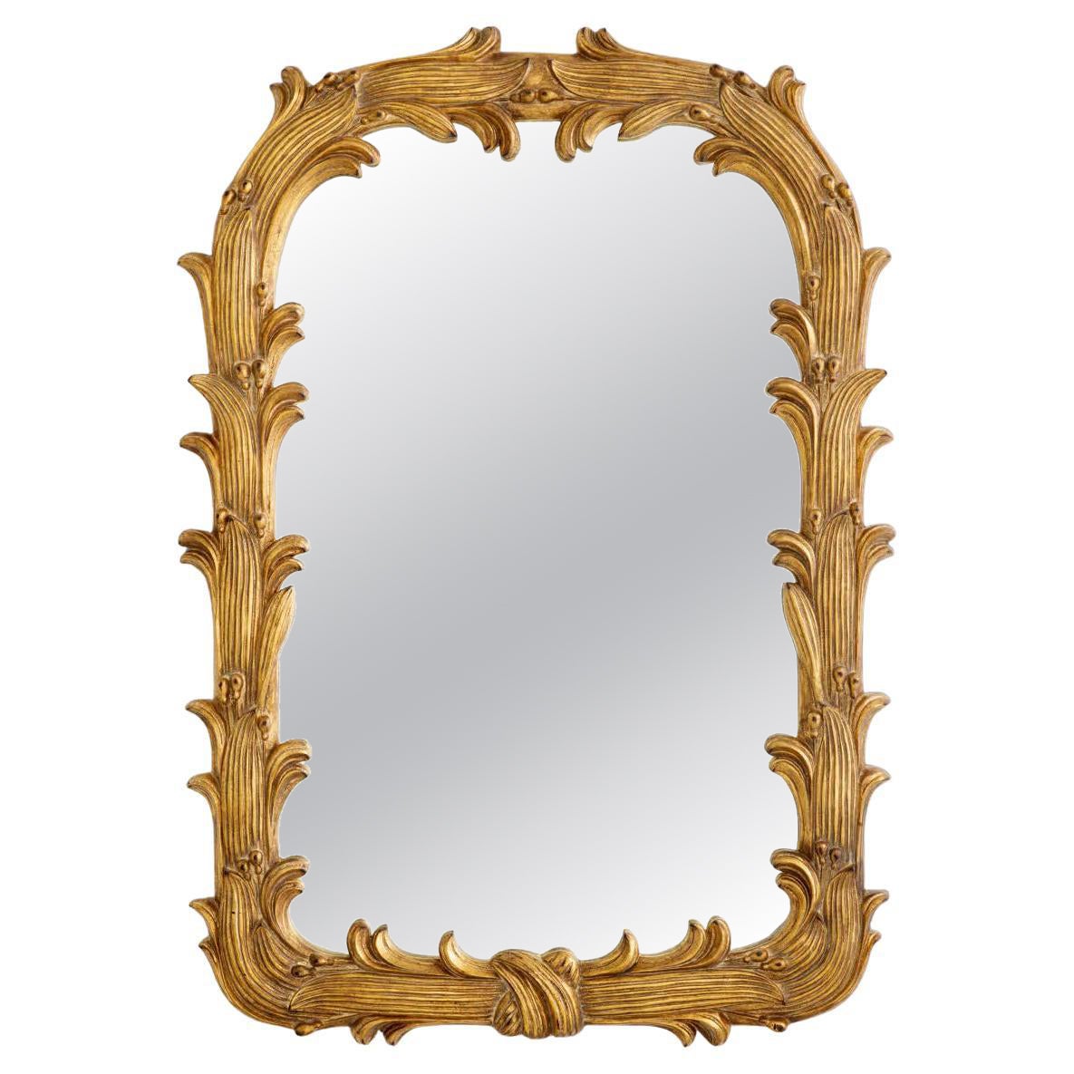 Mirror, Antique gold leaf.