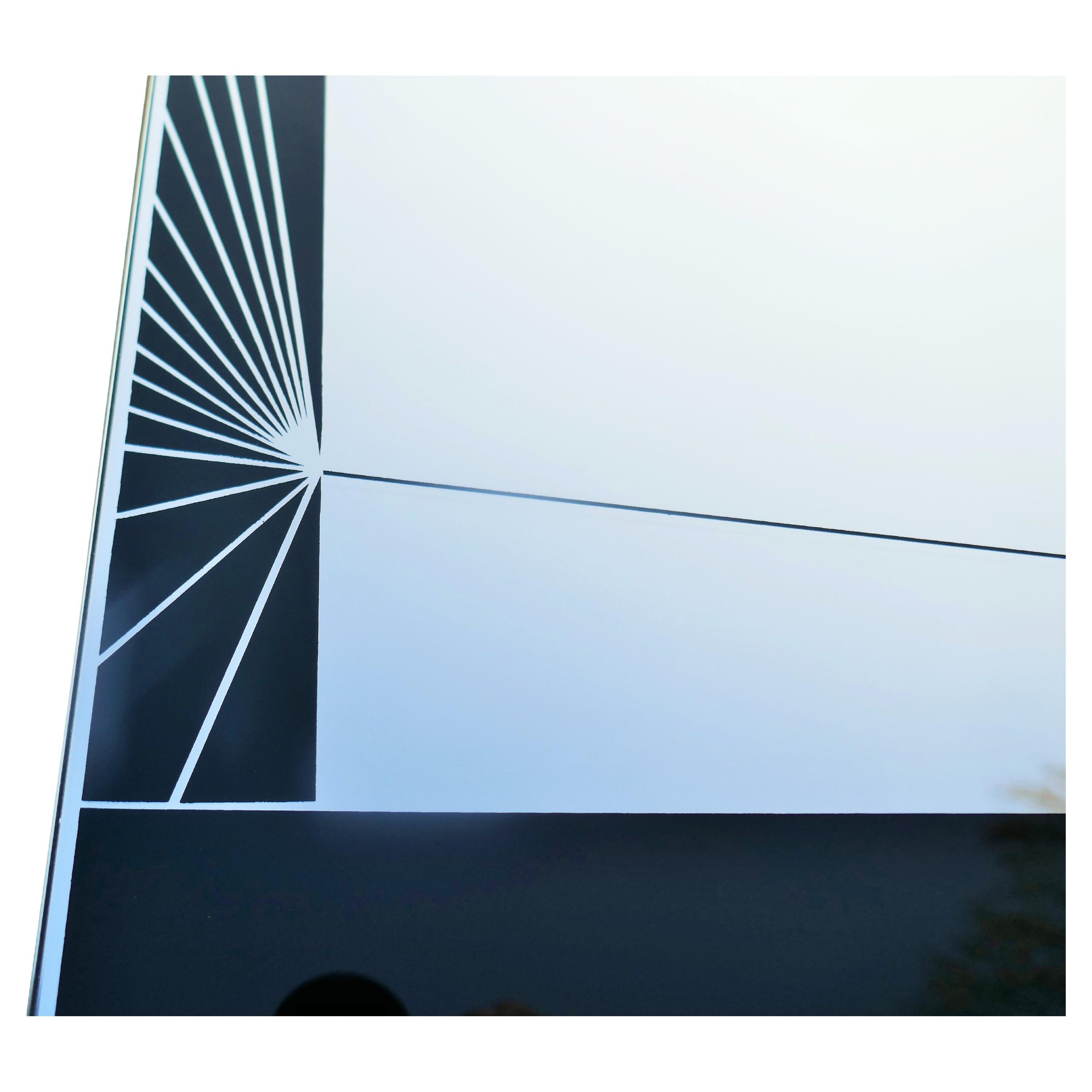 Late 20th Century Mirror attributed to Acerbis Eugenio Carmi in vendita