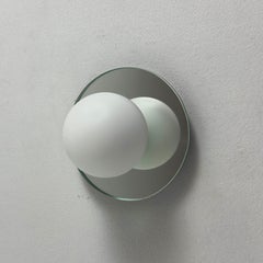 Mirror-Backed Glass Globe Sconce Prototype, from Research.Lighting