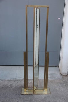 Camera da letto con specchio  Ottone satinato Design italiano 1970