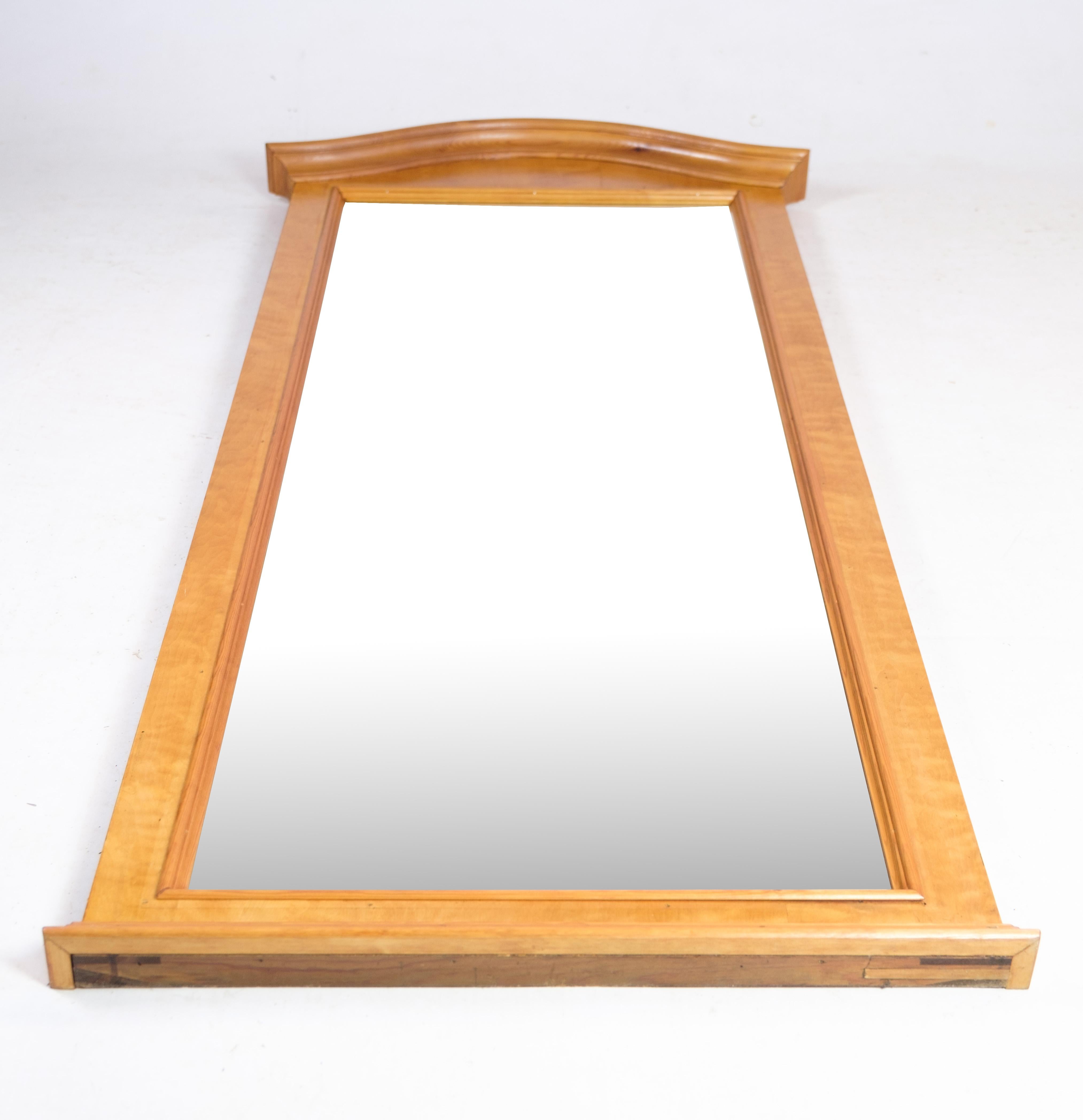 Late 19th Century Mirror, Birch Wood, 1890 For Sale