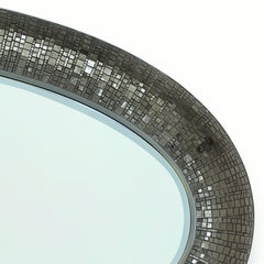 Mirror Bronze or Silver Finish and Decorated with Mosaic, LED Backlighting