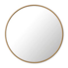 Miroir, finition laiton brossé.