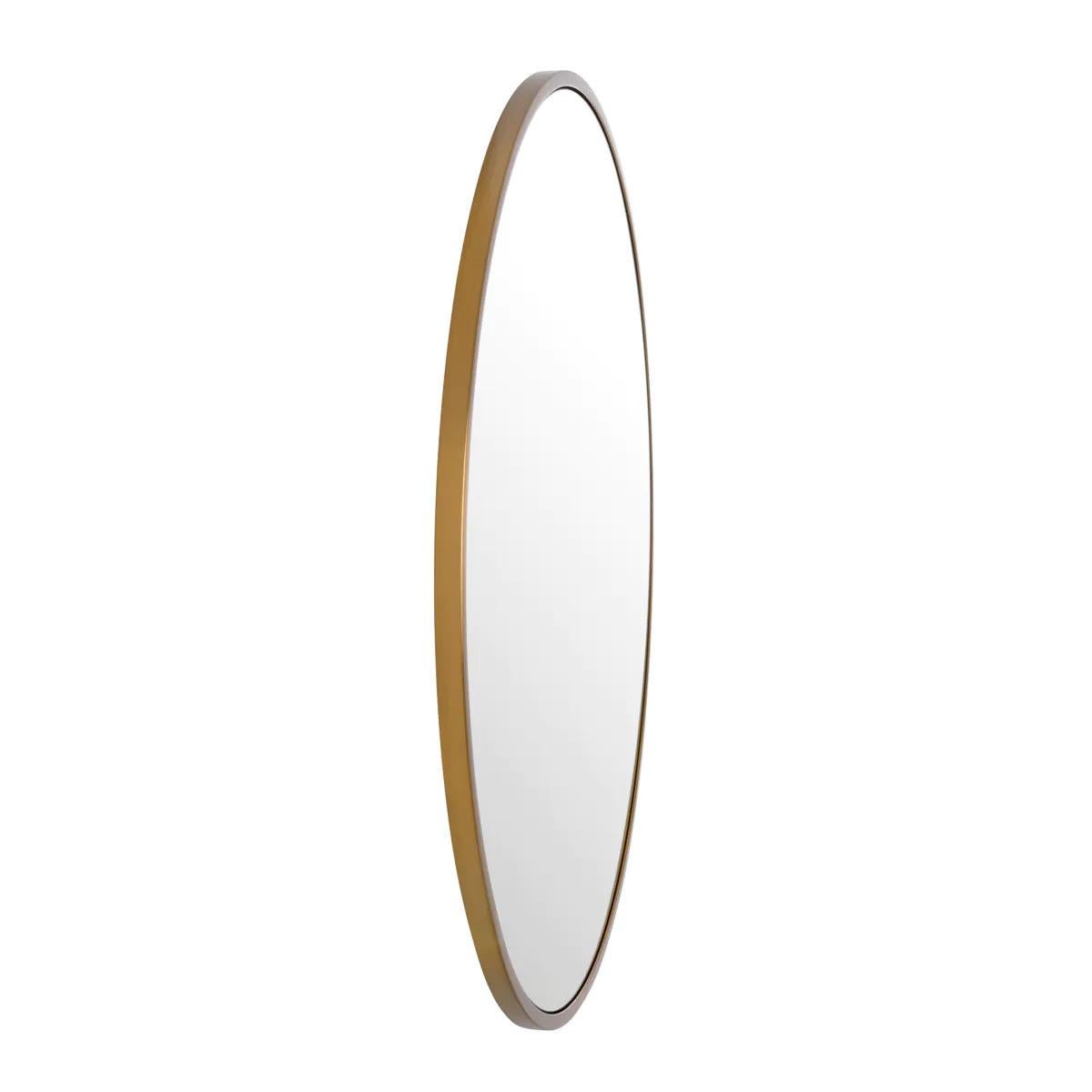 Français Miroir, finition laiton brossé. en vente