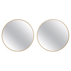 Miroir, finition laiton brossé.
