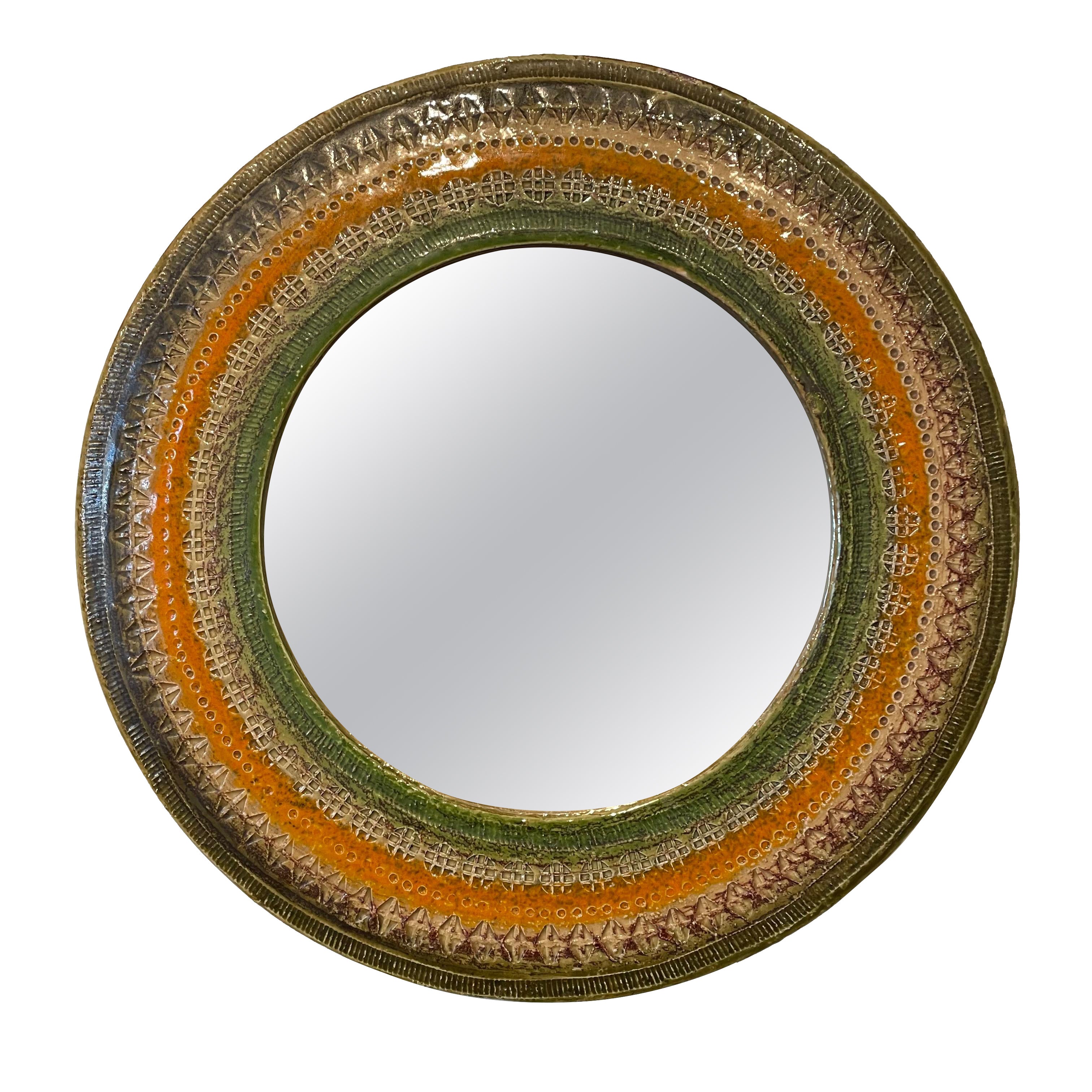 Mirror by Aldo Londi for Bitossi