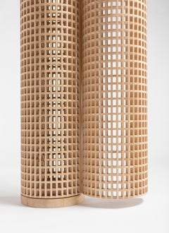 Specchio Carabottino, in legno di tiglio, di David David per Medulum