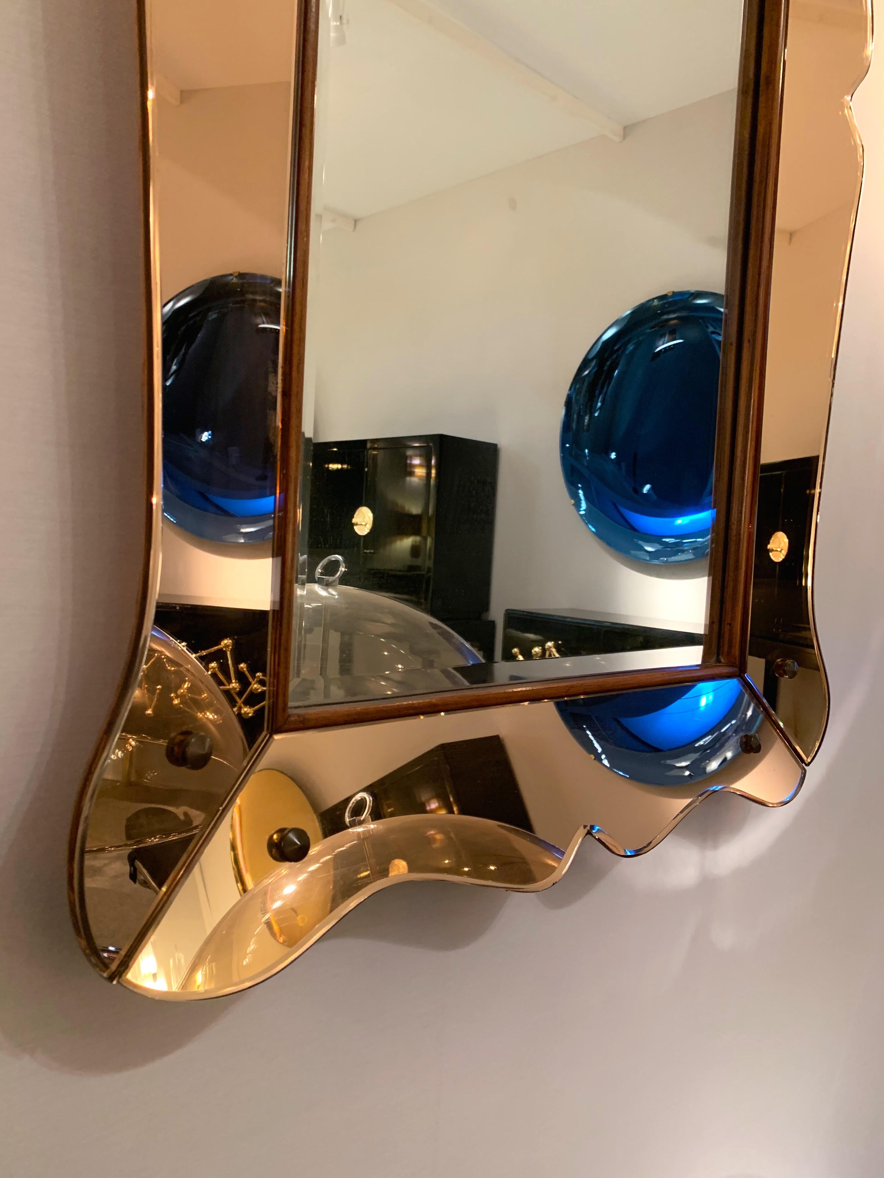 Mirror by Cristal Art, Italy, 1960s (Italienisch)