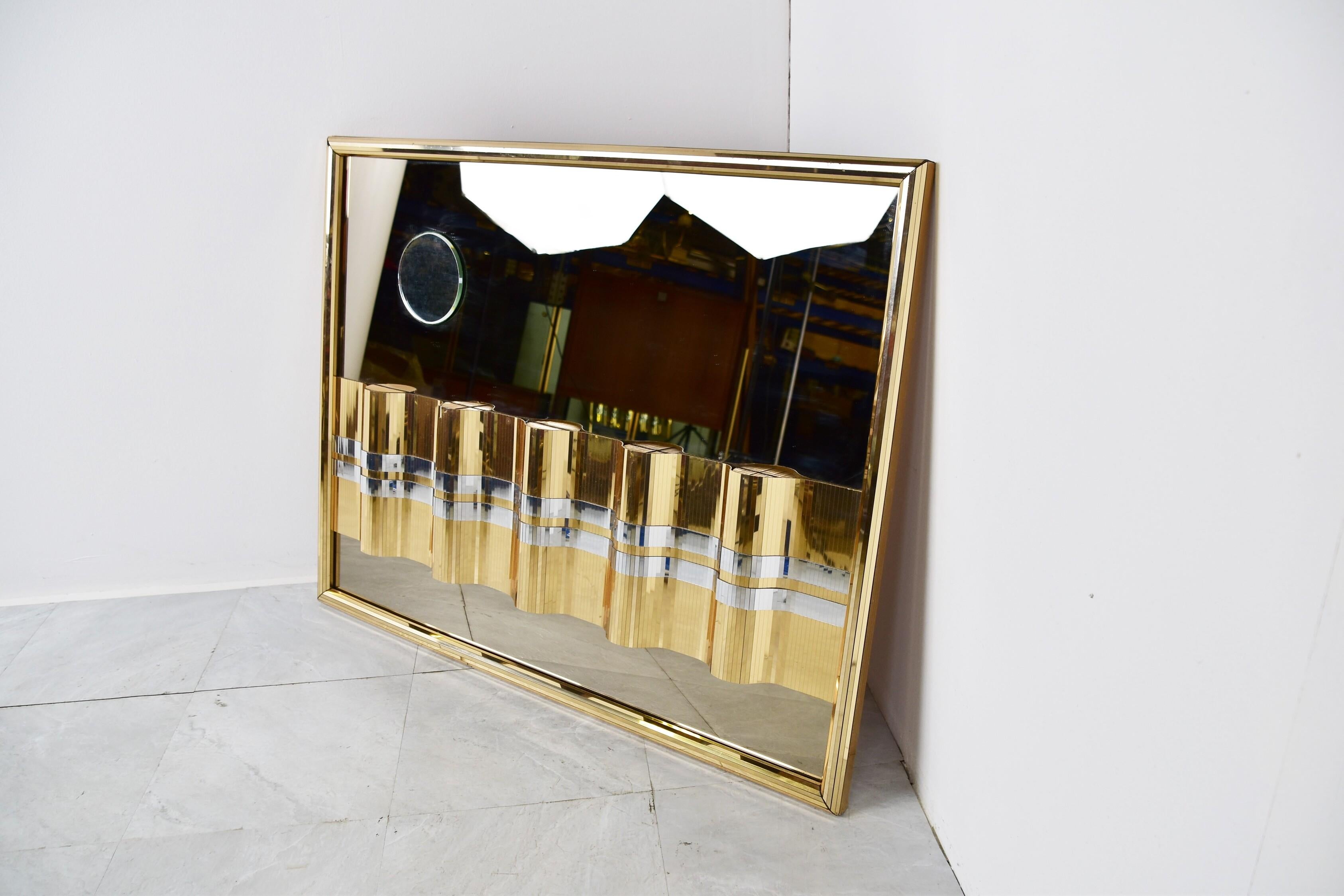 Hollywood Regency Mirror by Curtis Jere, 1970s For Sale