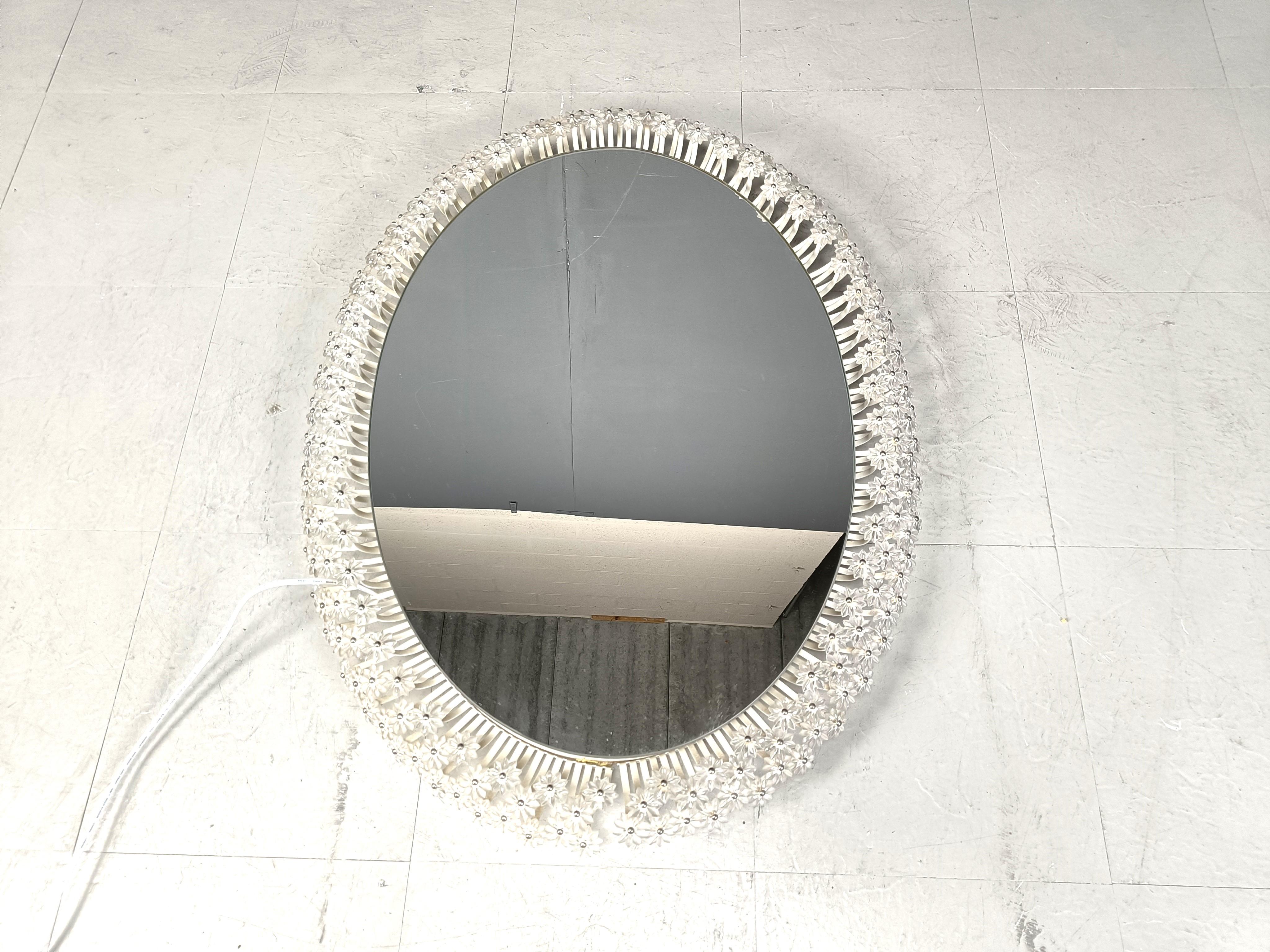 Mid-Century Modern Mirror by Emil Stejnar for Rupert Nikoll, 1950s For Sale