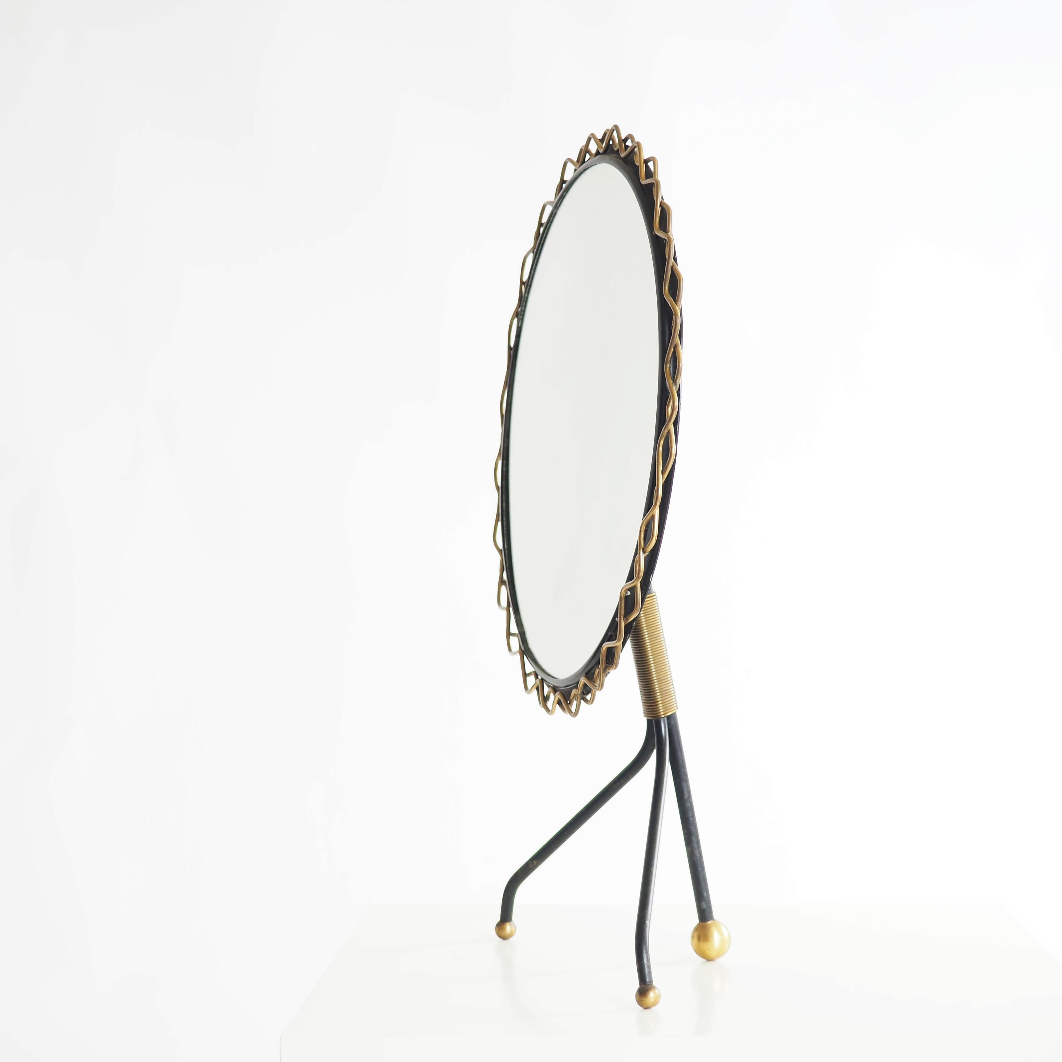 Scandinavian Modern Mirror by Hans-Agne Jakobsson, Markaryd, Sweden For Sale